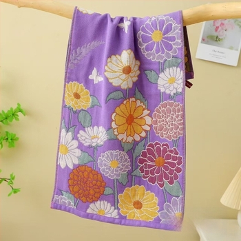 Prosop de baie din tifon, 100% bumbac, 300 g, Jacquard, fibră cu nucleu, imprimare siglă disponibilă, personalizabil