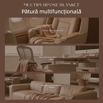 Pătură de canapea din mătase, inspirată de aviație, model 2025, imprimeu geometric, pentru birou și sufragerie