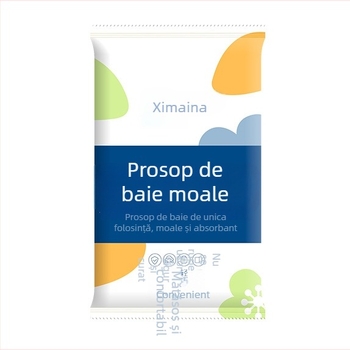 Prosop de baie de unică folosință, ambalat individual, 100% fibră de viscoză, fibre vegetale, procesare personalizabilă, absorbție de apă 0–5 s, potrivit pentru hoteluri și pensiuni