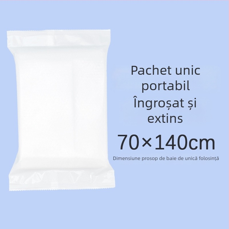 Prosop de baie de unică folosință, ambalat individual, 100% fibră de viscoză, fibre vegetale, procesare personalizabilă, absorbție de apă 0–5 s, potrivit pentru hoteluri și pensiuni