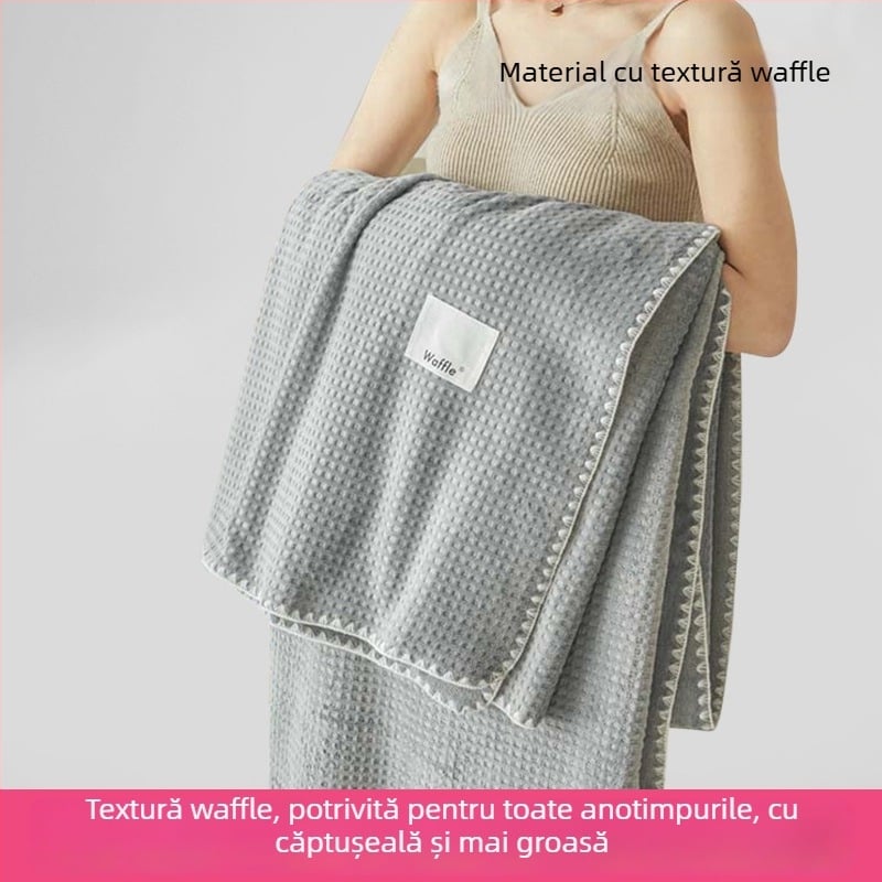 Pătură prosop pentru canapea și birou — pluș, minimalistă, pentru toate anotimpurile, sub 300 g