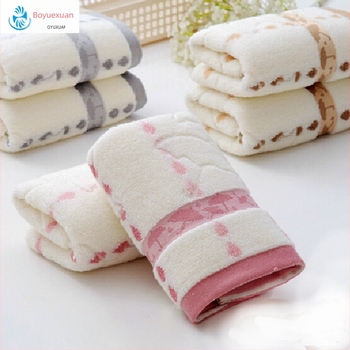 Prosop de față, 100–120 g, 100% bumbac, absorbant, țesătură simplă, Bo yuxuan