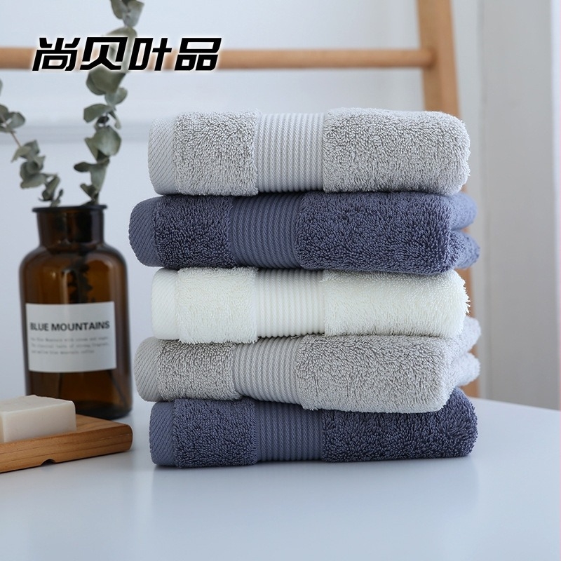 Prosop de față din bumbac cu fire lungi, 16 fire, țesătură simplă, 140–170 g, Shangbayipin