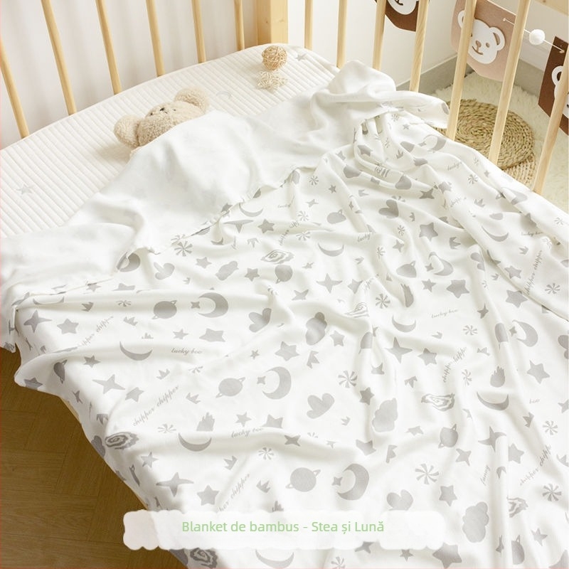 Pătură din fibre de bambus - vară, ușoară (<300 g), model desen animat, calitate premium