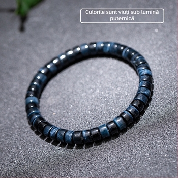 Brățară din piatra ochi de tigru, formă geometrică, finisaj polizat, unisex, Star Rain Jewelry