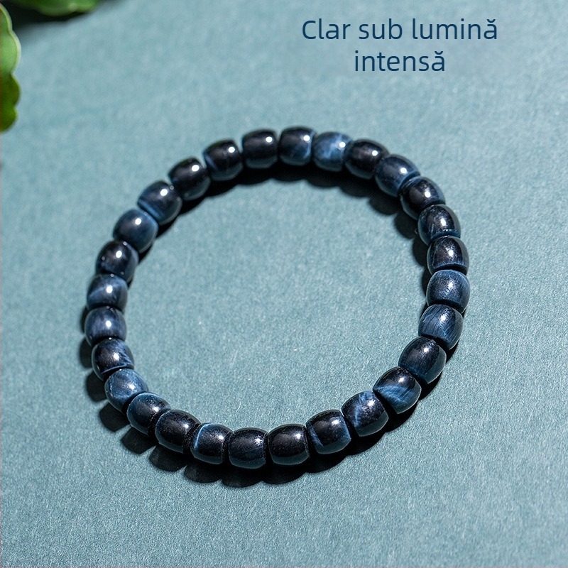 Brățară din piatra ochi de tigru, formă geometrică, finisaj polizat, unisex, Star Rain Jewelry