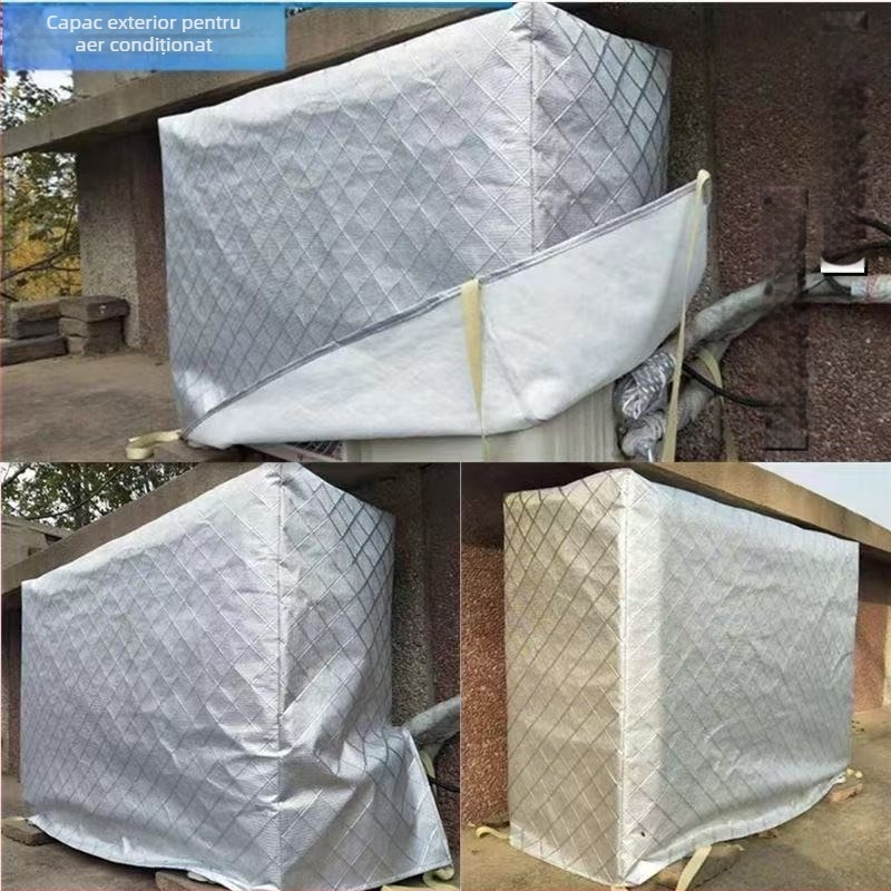 Acoperire pentru aer condiționat, fibră elastică de poliuretan (spandex); stil modern minimalist; protecție împotriva prafului pentru unitatea de aer condiționat