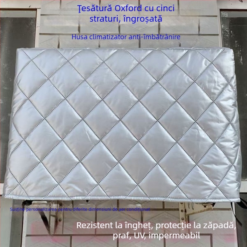 Acoperire pentru aer condiționat, fibră elastică de poliuretan (spandex); stil modern minimalist; protecție împotriva prafului pentru unitatea de aer condiționat
