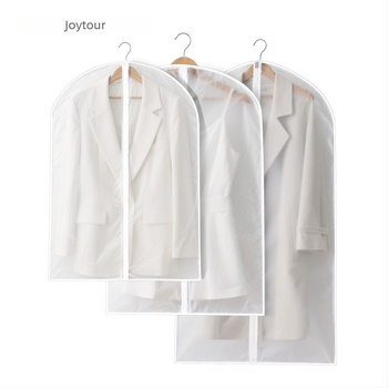 Sac de praf pentru haine din PEVA, transparent, lavabil, atârnat, protecție împotriva prafului și umezelii, pentru paltoane și costume