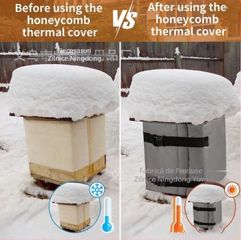 Acoperire pentru cutia de stup cu 600D Oxford și folie de aluminiu pentru izolație