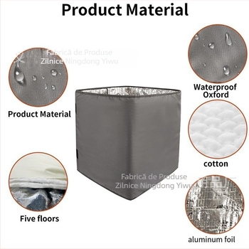 Acoperire pentru cutia de stup cu 600D Oxford și folie de aluminiu pentru izolație