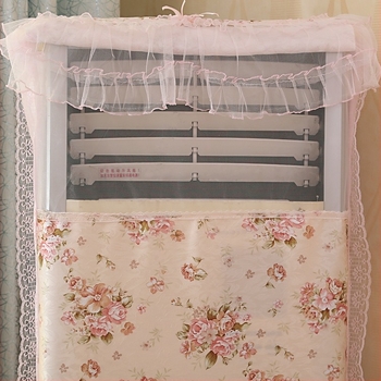 Husă pentru aer condiționat pentru dulap pătrat, din dantelă, stil modern minimalist; compoziția țesăturii: principal 50%, secundar 20%.