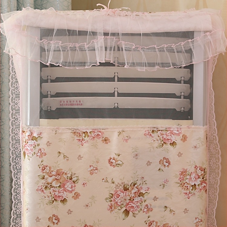 Husă pentru aer condiționat pentru dulap pătrat, din dantelă, stil modern minimalist; compoziția țesăturii: principal 50%, secundar 20%.