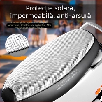 Husă de scaun pentru vehicul electric cu baterie, impermeabilă, protecție solară, izolație, universală pentru toate anotimpurile
