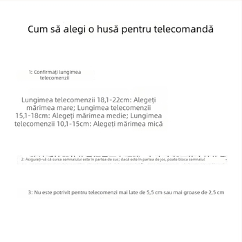 Husă din material textil pentru telecomandă pentru set-top box, televizor și aer condiționat