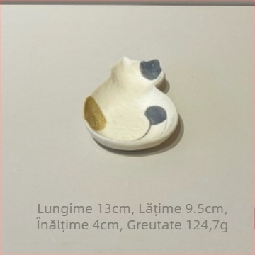 Set ceramic de bucătărie în stil japonez — boluri și farfurioare pătrate, decor sub glazură, compatibil cu microunde, bol pentru iaurt
