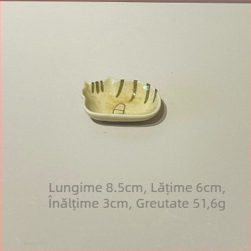 Set ceramic de bucătărie în stil japonez — boluri și farfurioare pătrate, decor sub glazură, compatibil cu microunde, bol pentru iaurt