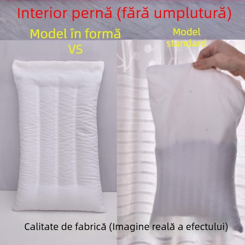 Pernă din hrișcă cu husă interioară și husă a miezului — pereche pentru adulți și copii, săculeț de umplutură cu coji de semințe Cassia, îngroșată