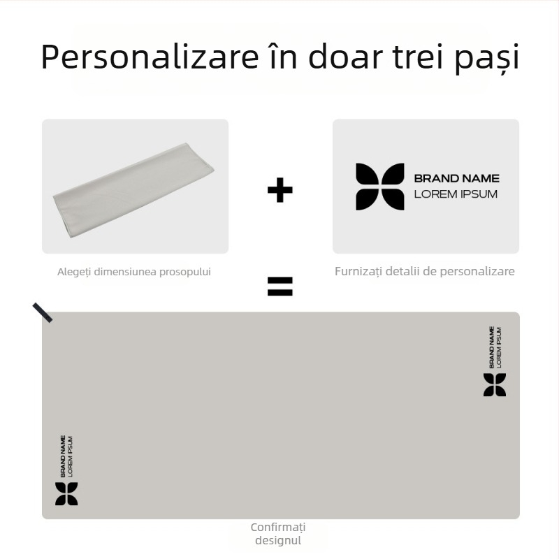 Prosop de plajă din fibră ultrafină, uscare rapidă, 200–300 g, respinge nisipul, prosop sport