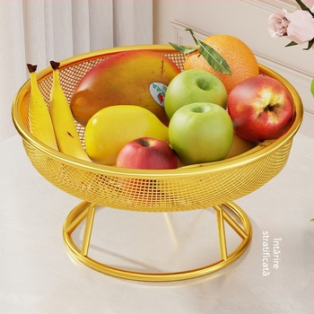 Tava pentru fructe uscate pentru sufragerie, cu design de drenaj — artă din fier în stil modern minimalist pentru gustări și nuci