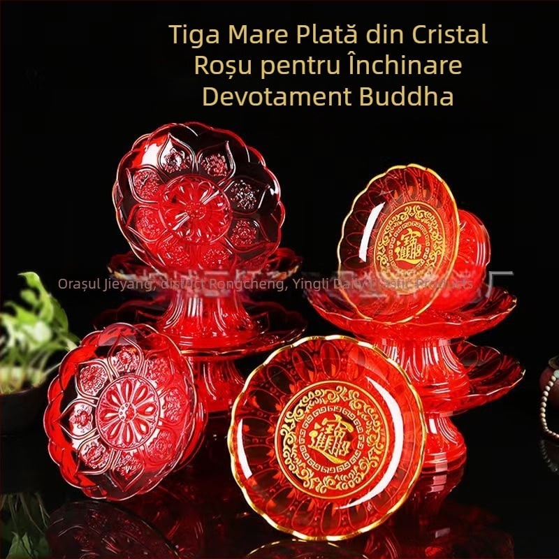 Farfurie de fructe cu picioare înalte, plastic, Dejia, stil Chinez nou, lansare 2025