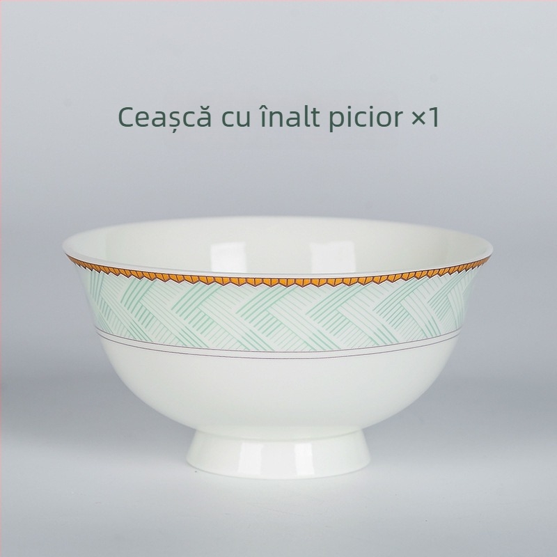 Set boluri pentru orez din bone china, formă rotundă, suprafață subglazurată color, compatibil cu microunde, imprimare logo și personalizare