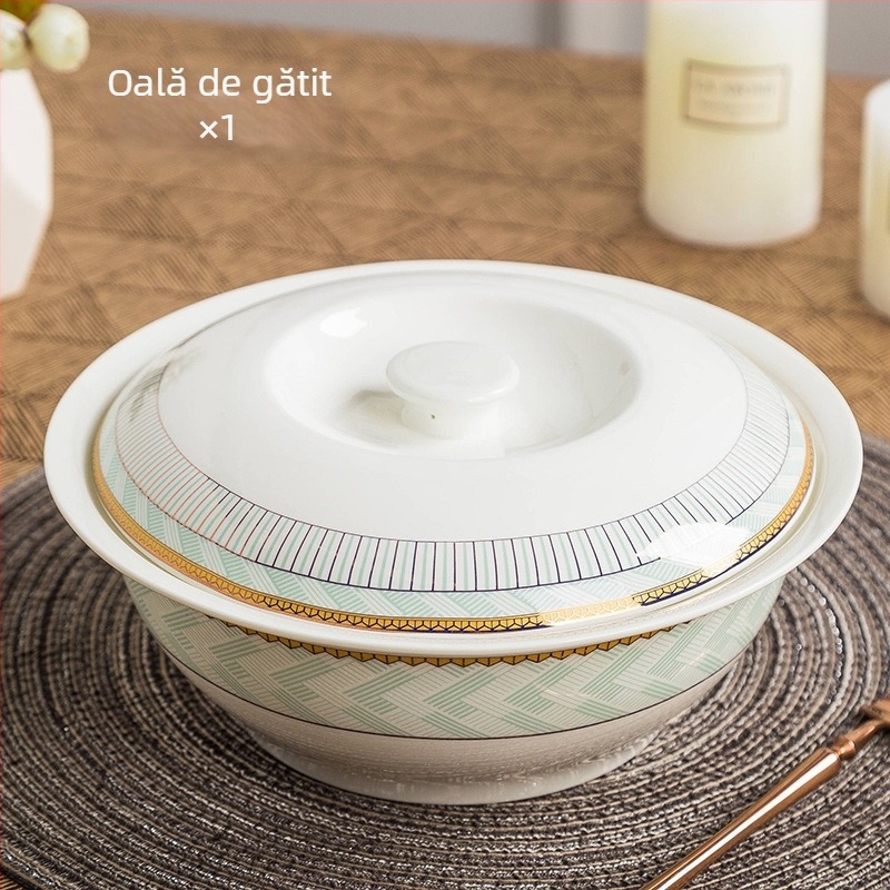 Set boluri pentru orez din bone china, formă rotundă, suprafață subglazurată color, compatibil cu microunde, imprimare logo și personalizare