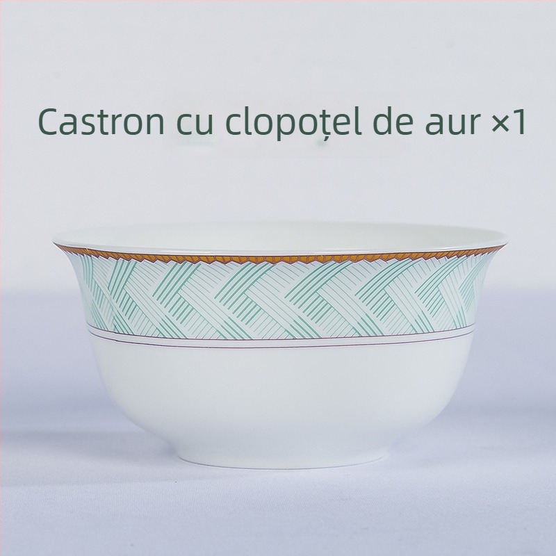Set boluri pentru orez din bone china, formă rotundă, suprafață subglazurată color, compatibil cu microunde, imprimare logo și personalizare