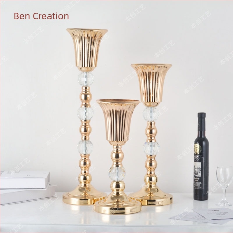 Vaze din artă din fier pentru decor de nuntă — vaze de flori pentru hoteluri, baruri și restaurante, decorațiuni centrale pentru masă