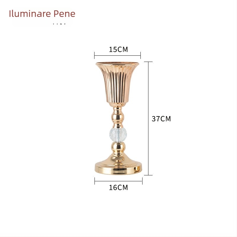 Vaze din artă din fier pentru decor de nuntă — vaze de flori pentru hoteluri, baruri și restaurante, decorațiuni centrale pentru masă