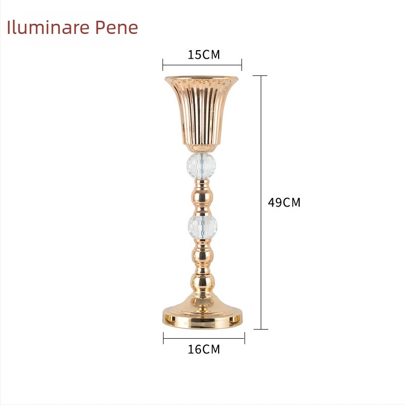 Vaze din artă din fier pentru decor de nuntă — vaze de flori pentru hoteluri, baruri și restaurante, decorațiuni centrale pentru masă