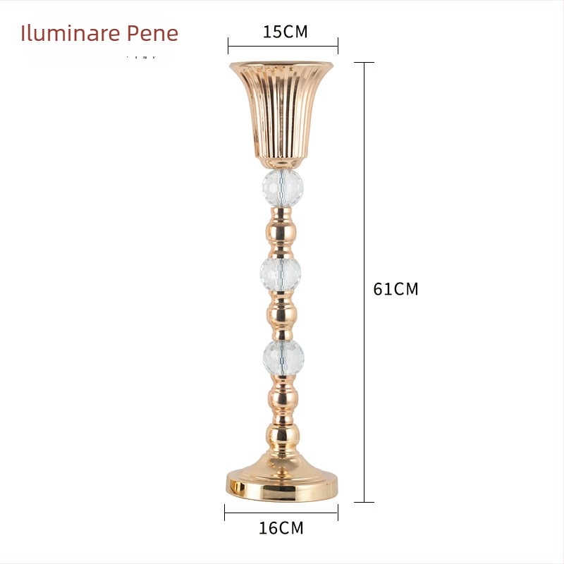 Vaze din artă din fier pentru decor de nuntă — vaze de flori pentru hoteluri, baruri și restaurante, decorațiuni centrale pentru masă