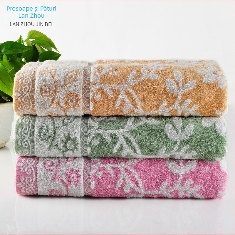 Prosoape pentru copii din fibră de bambus, țesătură Jacquard, set de prosoape 32s, greutate 100–120 g, conținut Kapok 50%