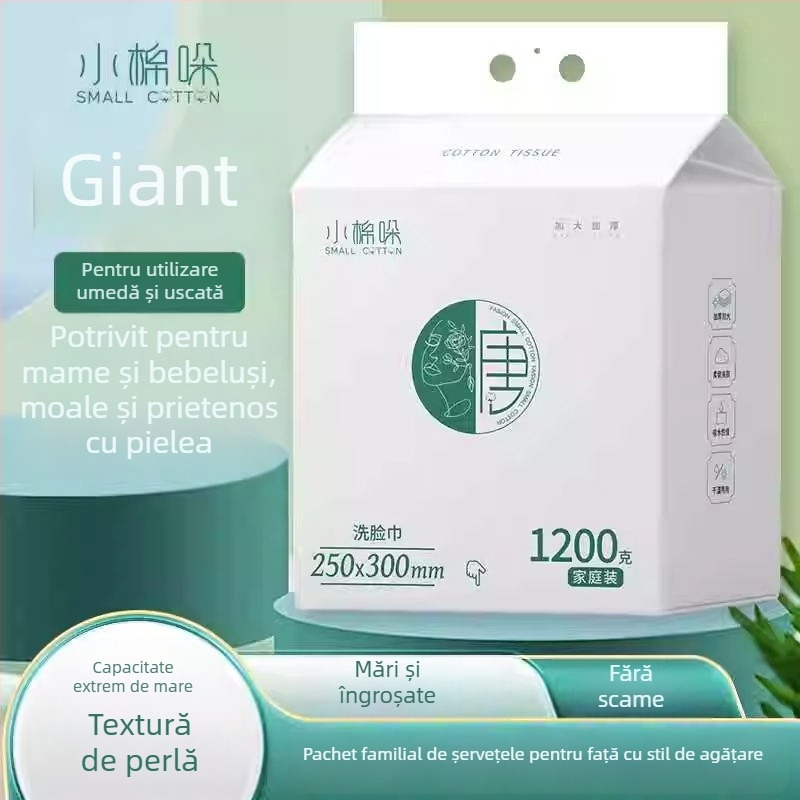 Little Mian Do Prosop de față, îngroșat și mărit, montat pe perete, utilizare uscată și umedă, fibră de celuloză regenerată