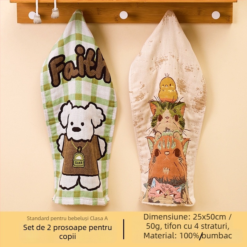 Prosop pentru față din bumbac pur - țesătură jacquard, 32 fire, greutate sub 50 g