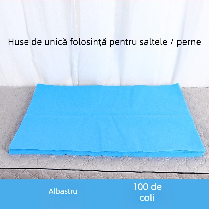 Prosop de pernă de unică folosință pentru salon de înfrumusețare, țesătură nețesută, impermeabil, culoare uni, 100 bucăți, personalizare disponibilă
