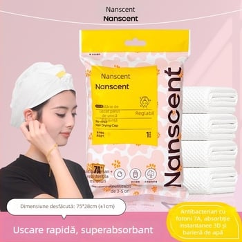 Șapcă pentru uscat părul (Brand RIWAY; Material: Viscoză; Fir: 90gsm; Greutate: 30–49 g; Cod produs: A001)