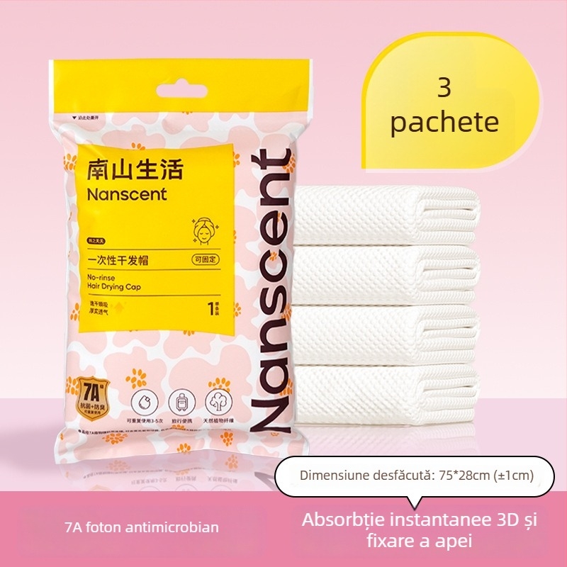 Șapcă pentru uscat părul (Brand RIWAY; Material: Viscoză; Fir: 90gsm; Greutate: 30–49 g; Cod produs: A001)