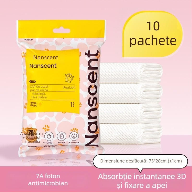 Șapcă pentru uscat părul (Brand RIWAY; Material: Viscoză; Fir: 90gsm; Greutate: 30–49 g; Cod produs: A001)