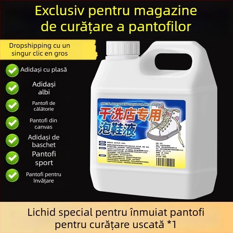 Lichid curățător pentru încălțăminte albe – fără perie, albire și eliminare a îngălbenirii, potrivit pentru pantofi sport din plasă