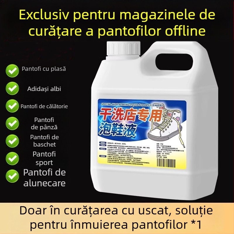 Lichid curățător pentru încălțăminte albe – fără perie, albire și eliminare a îngălbenirii, potrivit pentru pantofi sport din plasă