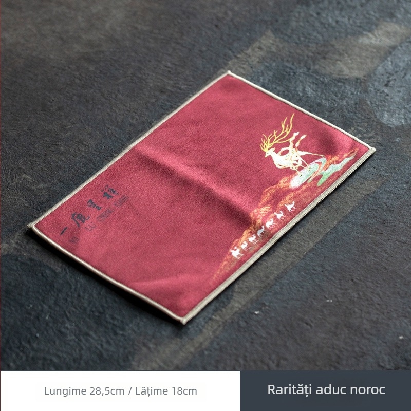 Prosop de ceai, stil retro, absorbant, inspirație Zen, țesătură dreptunghiulară