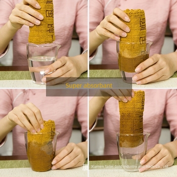 Prosop de ceai Tailong Gold din fibră ultra-fină — 60 g, absorbție rapidă (5–10 s), proces de imprimare
