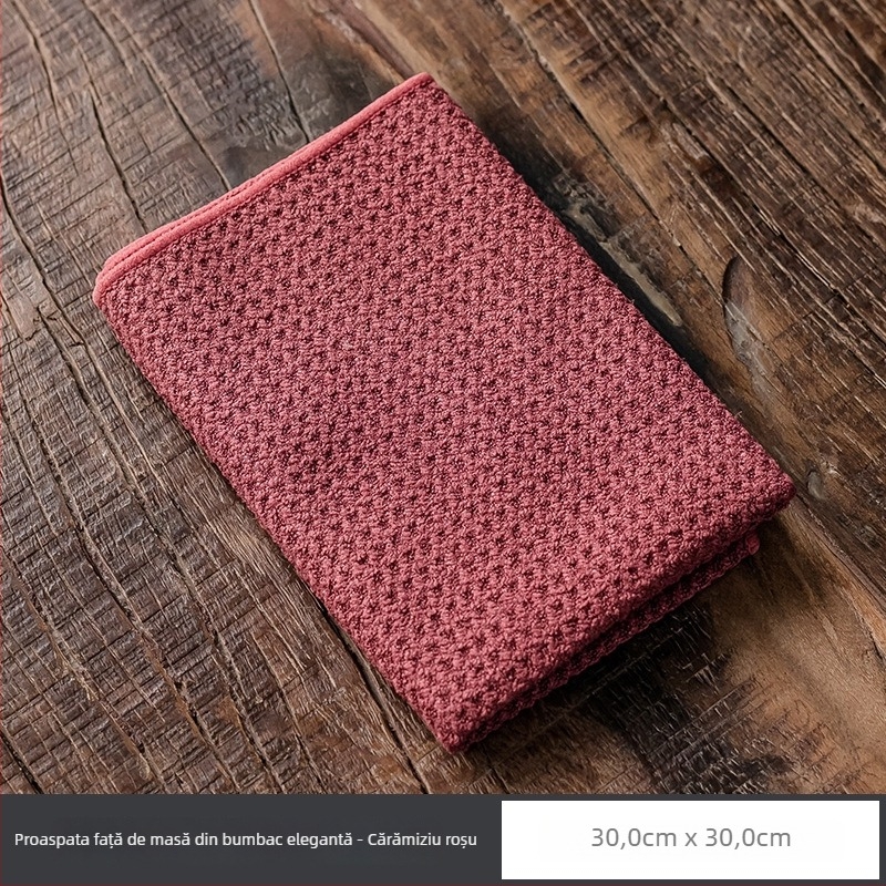 Prosop de ceai Qijie, din material textil, origine Dehua, lansare 2023, ambalat în pungă OPP