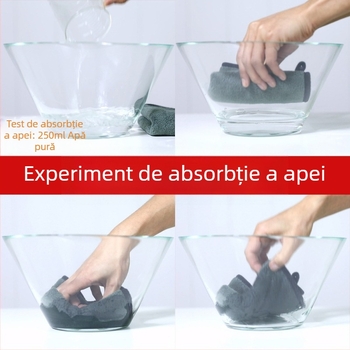 Prosop de curățare a mașinii, fleece coral, 550–600 g, densitate înaltă, uscare rapidă, absorbție 0–5 s