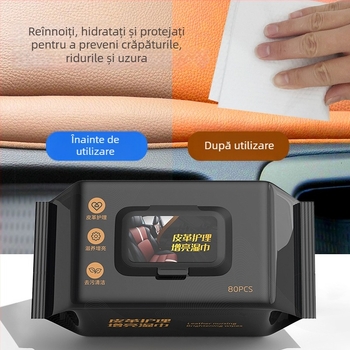 Șervețele umede pentru îngrijirea pielii din interiorul mașinii – Spunlace nețesut, șervețele umede acoperite, Xi Ling