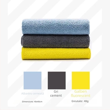 Prosop din microfibră auto pentru lustruire și ștergere - 300 g, microfibră warp-knitted, fir împletit, fibre ultrafine