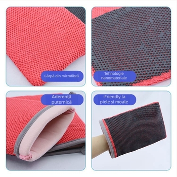 Mănuși pentru curățarea mașinii, din noroi vulcanic – Quick mite, personalizabile