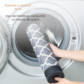 Covoraș de bucătărie din in - absoarbe apa și ulei, antiderapant, impermeabil