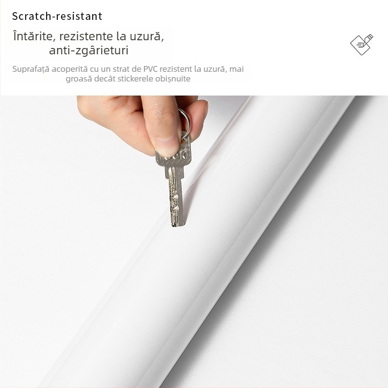 Sticker de perete din PVC, rezistent la apă, luciu înalt, autoadeziv, 1 bucată, model 38062966366, potrivit pentru living, bucătărie și baie